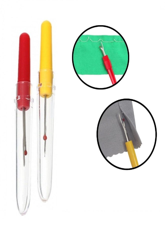 ZENITH Seam Ripper, Stitch Unpicker and Opener Sewing Tool, Thread Cutter for Sewing Activities, Art & Craft, Sewing Ripper Pack (10 Needle Threader + 2 Small Seam Ripper) - Image 4